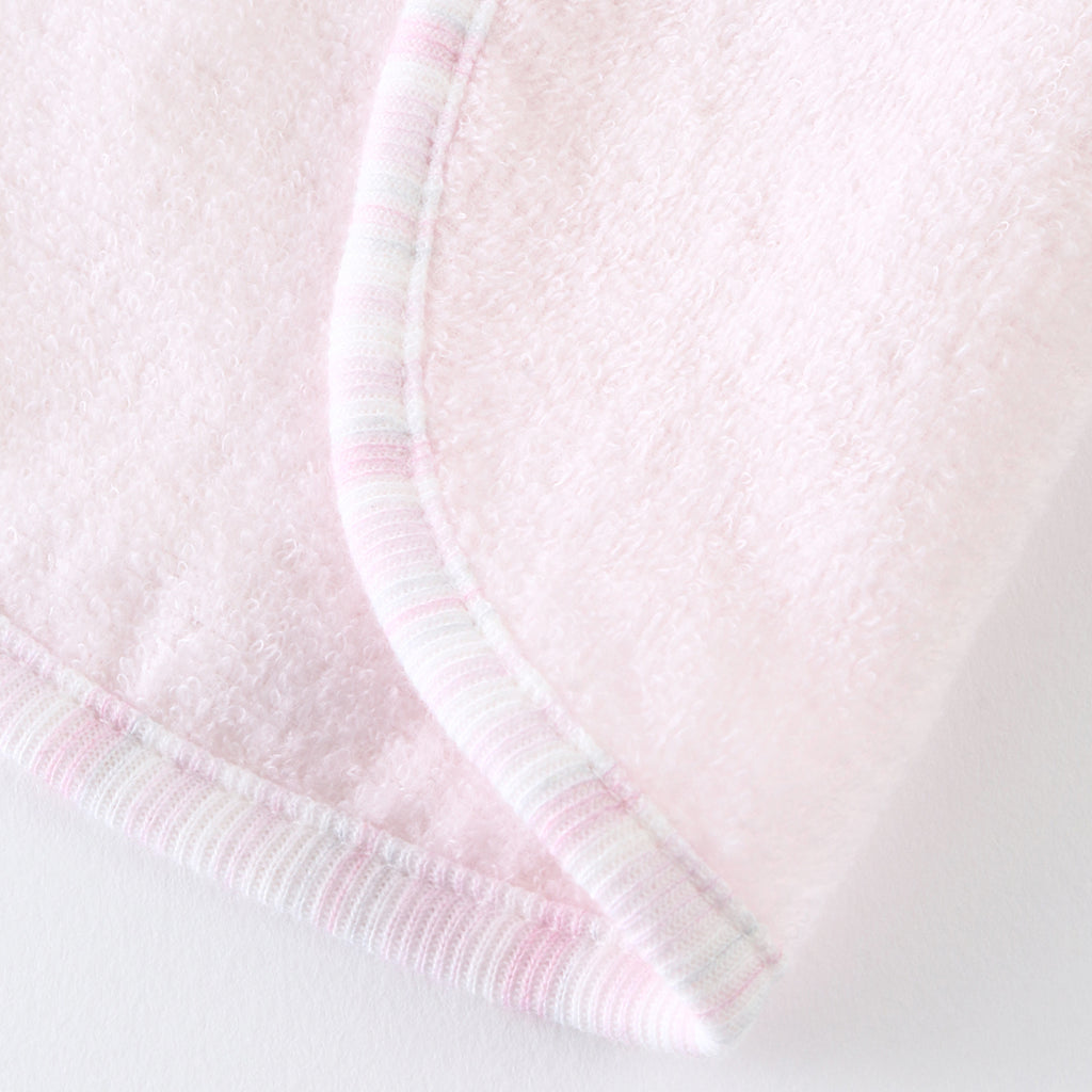 Airy Touch fluffy baby bib in Pink