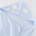 Airy Touch fluffy hooded baby bath towel in Blue