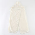 Airy Touch fluffy hooded baby bath towel in Ivory