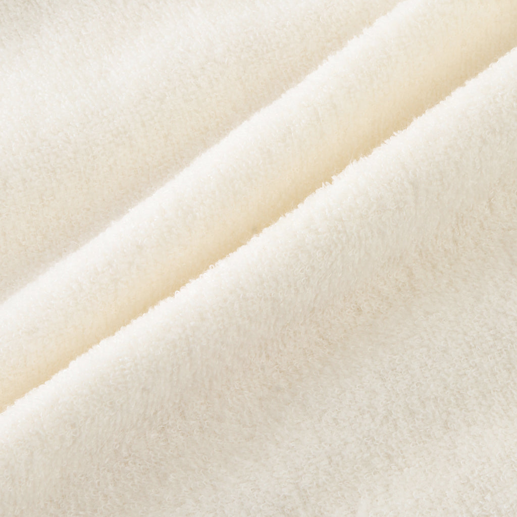 Airy Touch fluffy hooded baby bath towel in Ivory