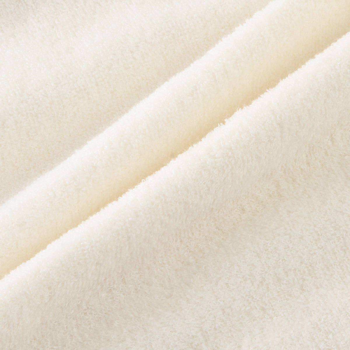Airy Touch fluffy hooded baby bath towel in Ivory