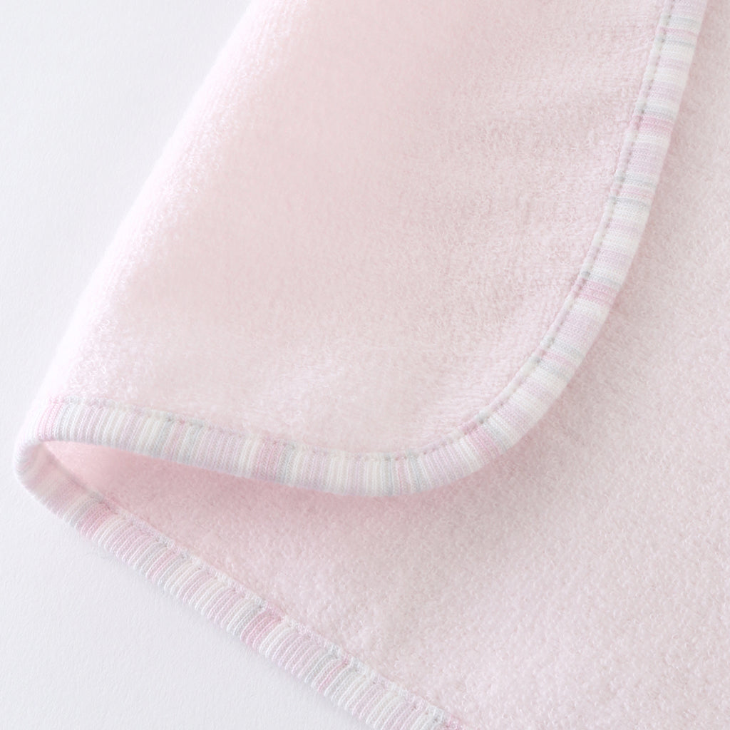 Airy Touch fluffy hooded baby bath towel in Pink