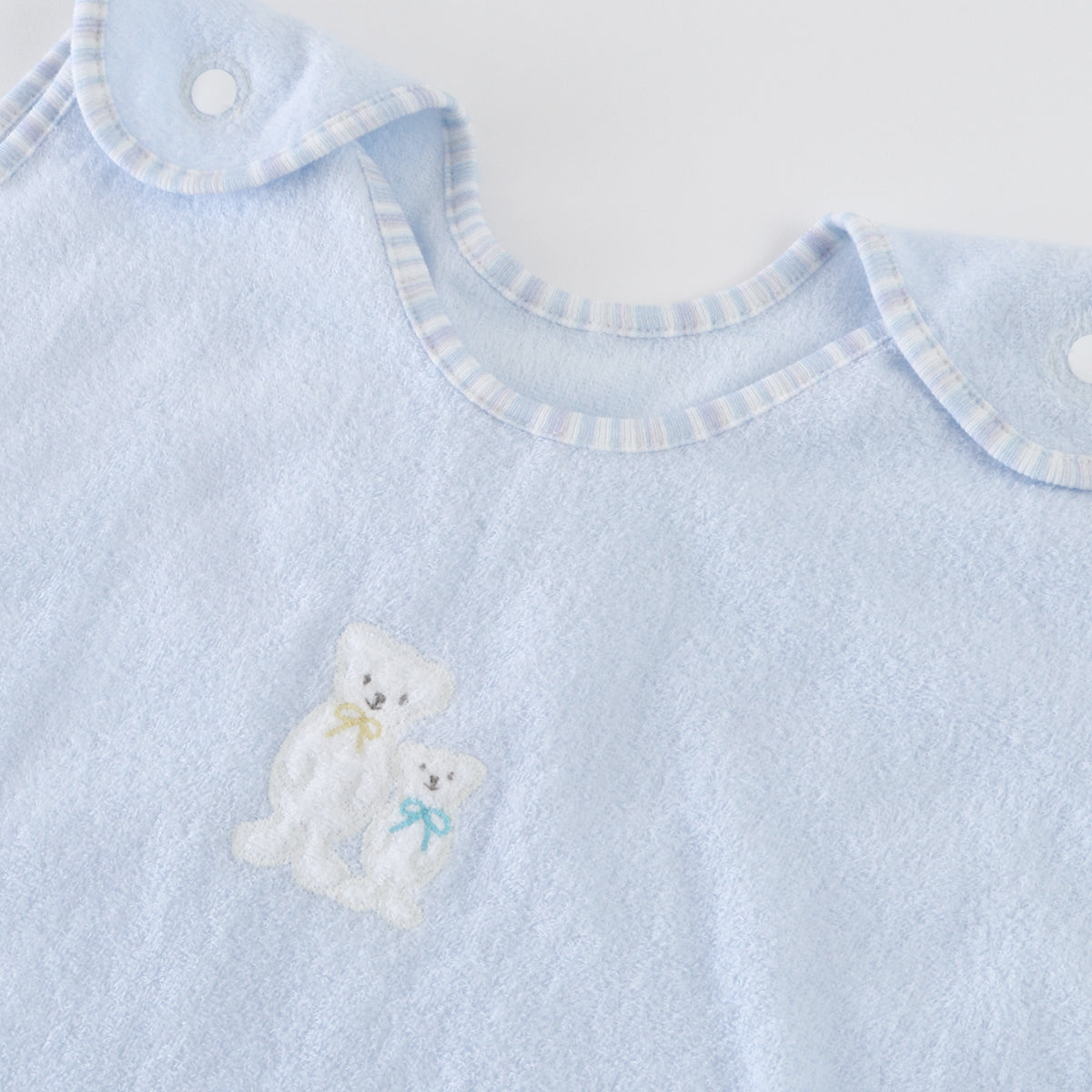 Airy Touch fluffy baby sleeper in Blue
