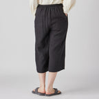Marshmallow Gauze cropped pants in Black