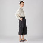 Marshmallow Gauze cropped pants in Black