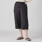 Marshmallow Gauze cropped pants in Black