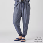 Marshmallow Denim Gauze jogger pants in Navy