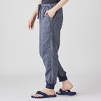 Marshmallow Denim Gauze jogger pants in Navy