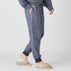 Marshmallow Denim Gauze jogger pants in Navy