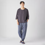Marshmallow Denim Gauze jogger pants in Navy