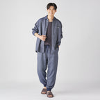 Marshmallow Denim Gauze jogger pants in Navy