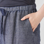 Marshmallow Denim Gauze jogger pants in Navy