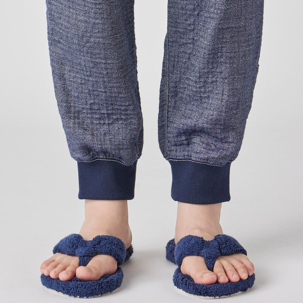 Marshmallow Denim Gauze jogger pants in Navy
