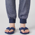 Marshmallow Denim Gauze jogger pants in Navy