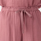 Crepe Gauze wide pants in Pink
