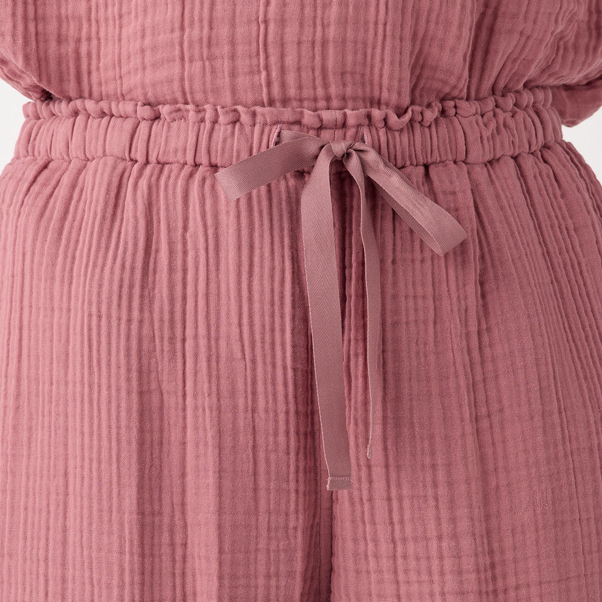 Crepe Gauze wide pants in Pink