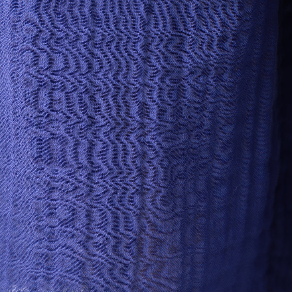 Crepe Gauze half pants in Blue