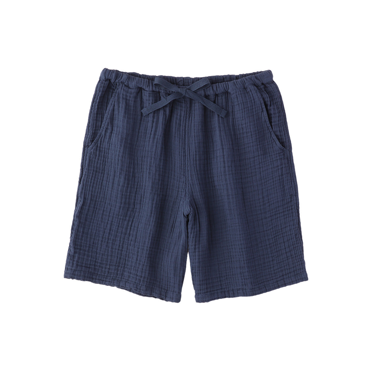 Crepe Gauze half pants in Dark Blue