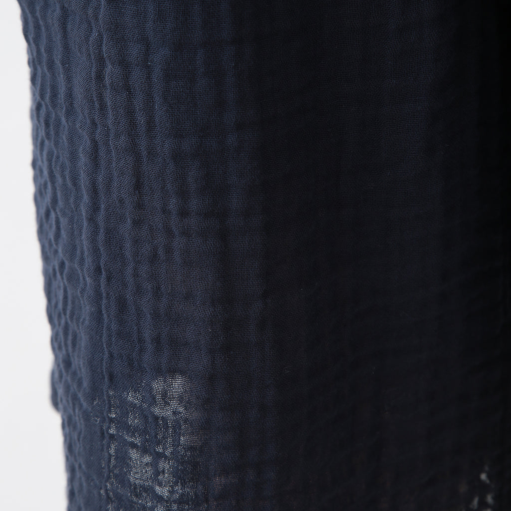Crepe Gauze half pants in Dark Blue
