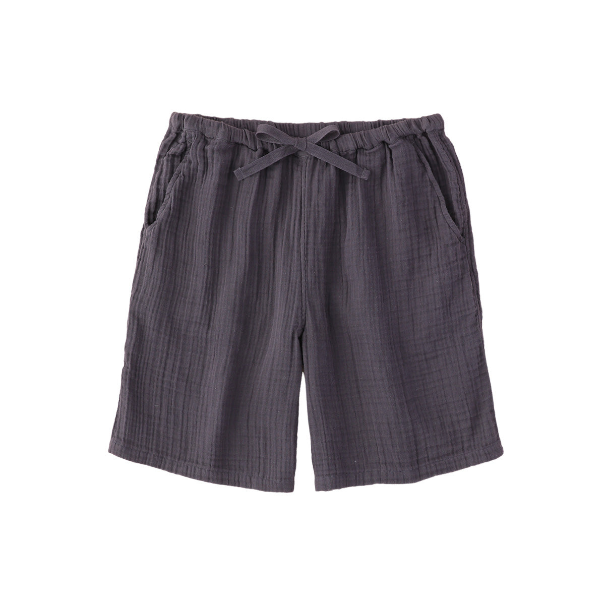 Crepe Gauze half pants in Dark Grey