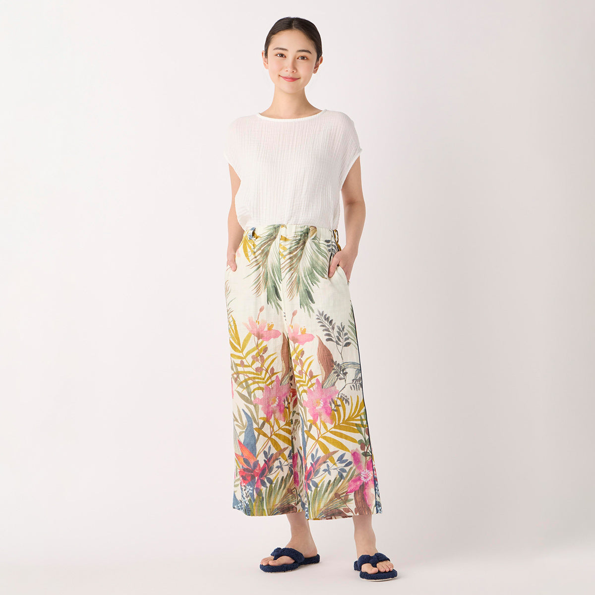 Marshmallow Gauze pants in Ivory