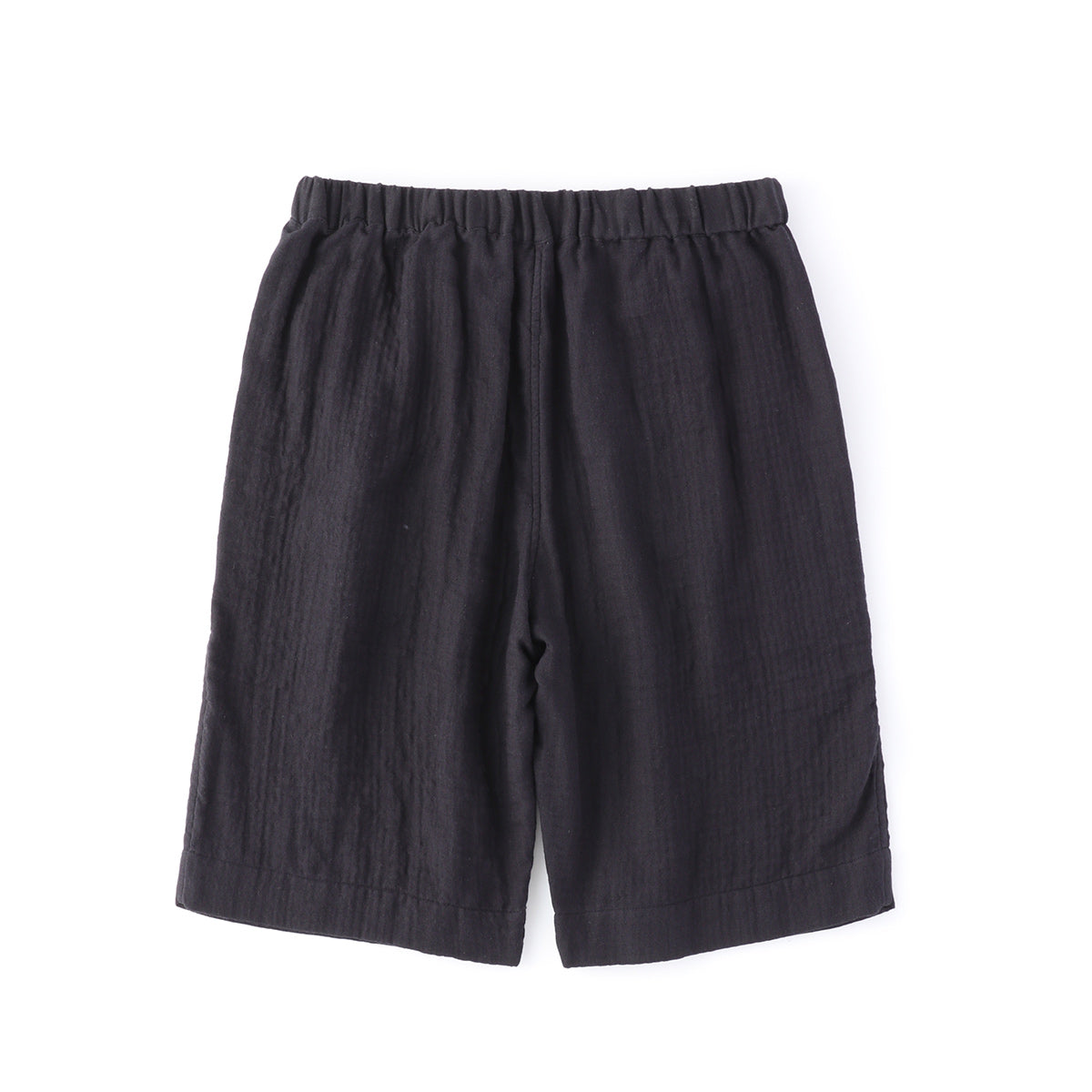 Marshmallow Gauze half pants in Black