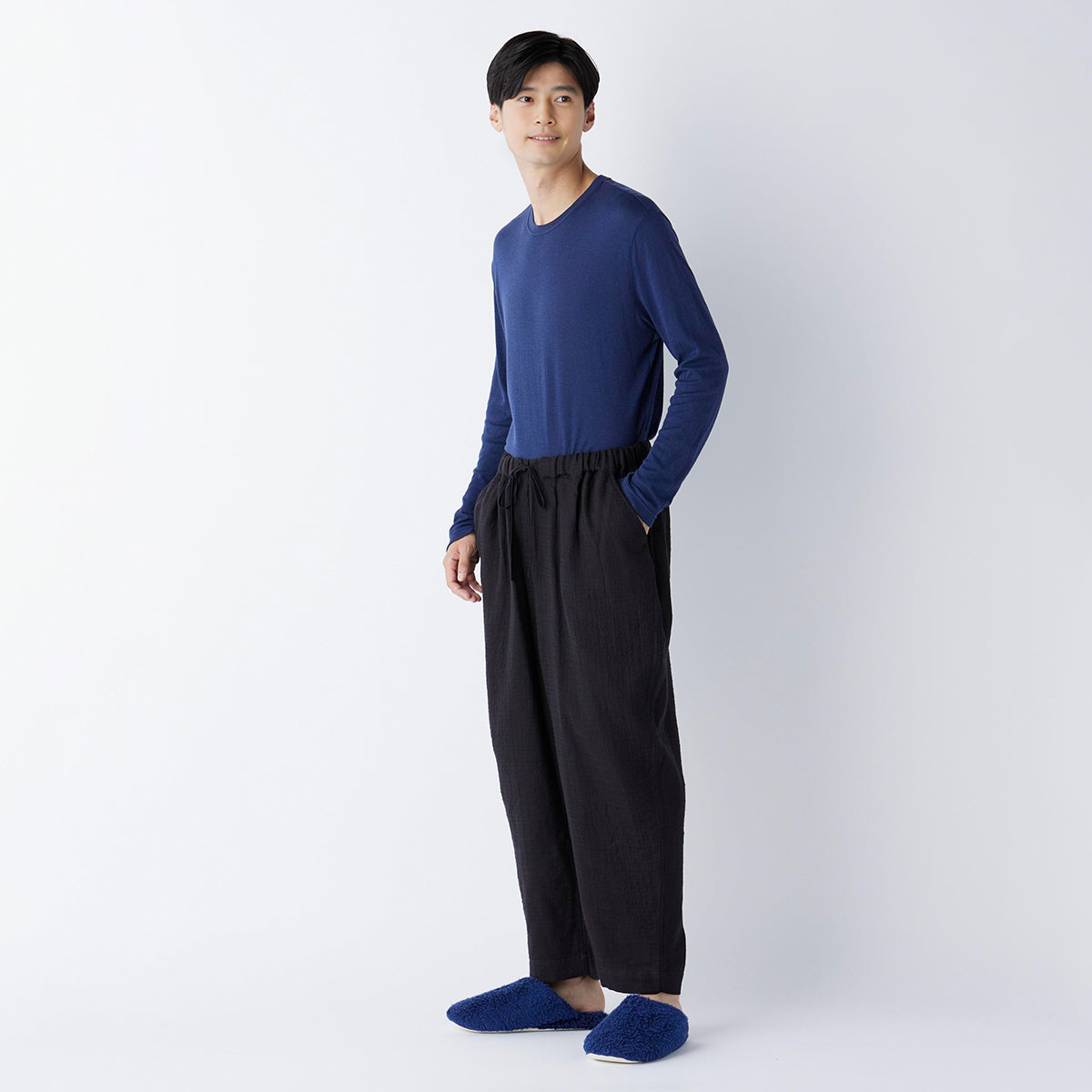 Marshmallow Gauze pants in Black