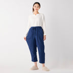 Marshmallow Gauze pants in Dark Blue