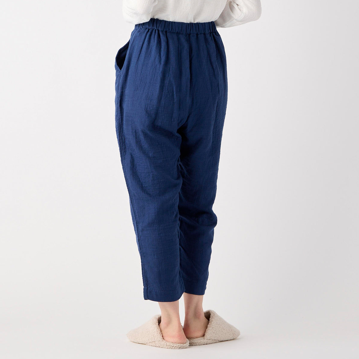 Marshmallow Gauze pants in Dark Blue