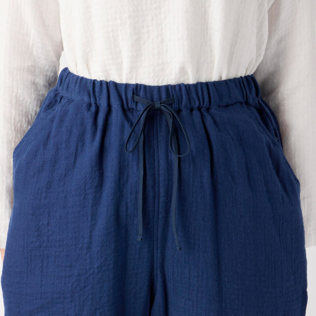 Marshmallow Gauze pants in Dark Blue