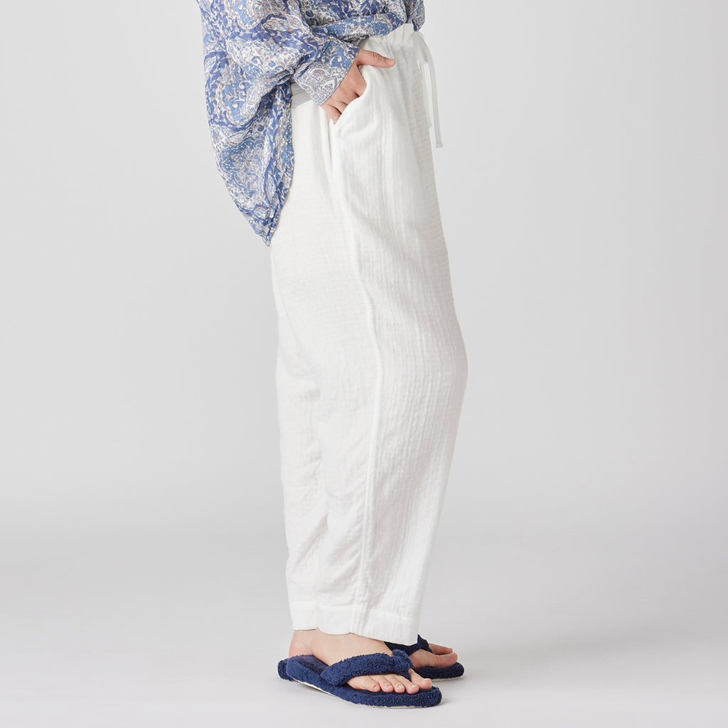 Marshmallow Gauze pants in White