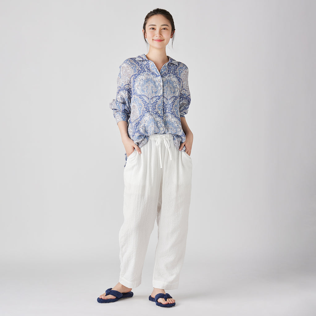 Marshmallow Gauze pants in White