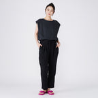 Crepe Gauze pants in Black