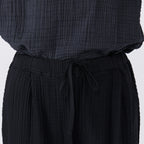 Crepe Gauze pants in Black