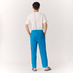Crepe Gauze pants in Blue