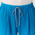 Crepe Gauze pants in Blue