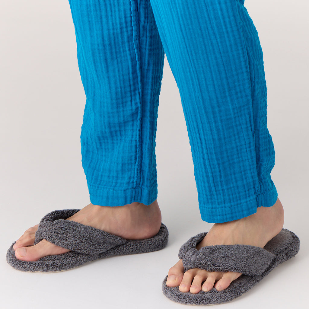 Crepe Gauze pants in Blue