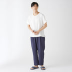 Crepe Gauze pants in Dark Blue