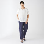 Crepe Gauze pants in Dark Blue