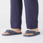 Crepe Gauze pants in Dark Blue
