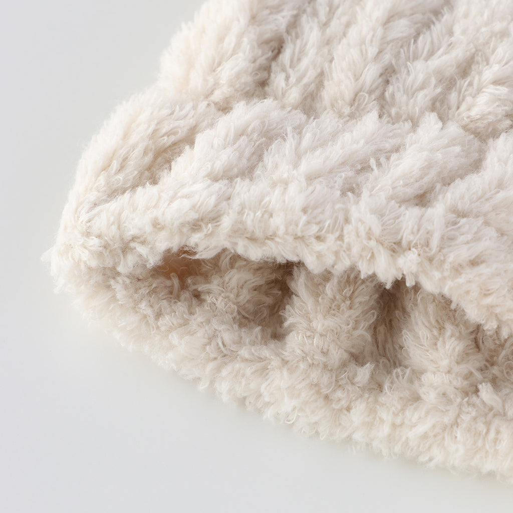 Super Marshmallow hair turban in Beige