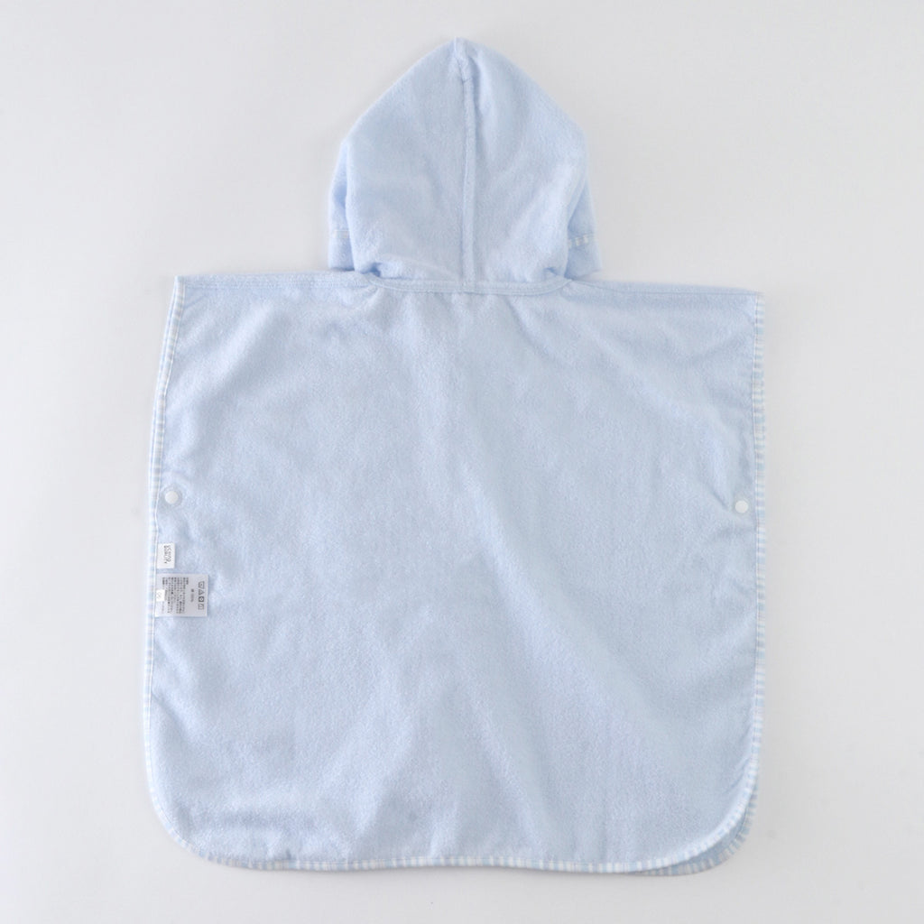 Airy Touch baby poncho in Blue