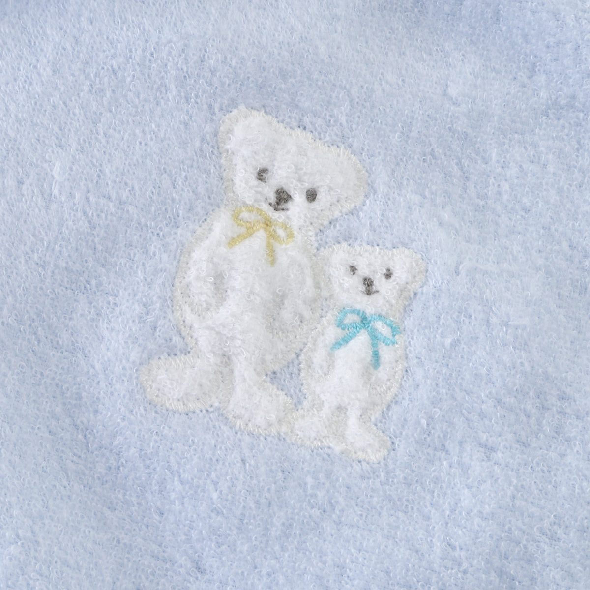 Airy Touch baby poncho in Blue