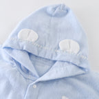 Airy Touch baby poncho in Blue