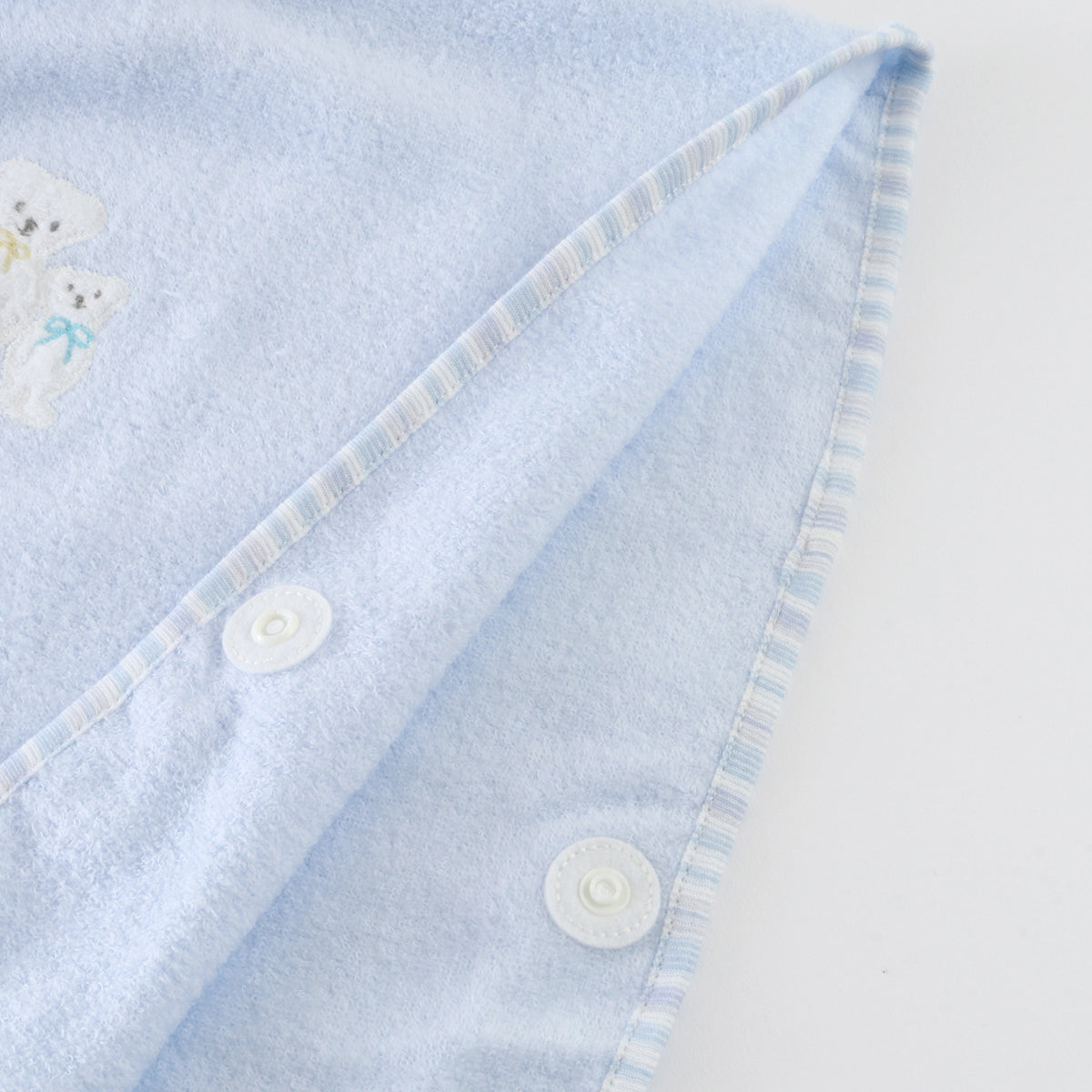 Airy Touch baby poncho in Blue