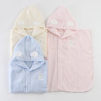 Airy Touch baby poncho in Blue
