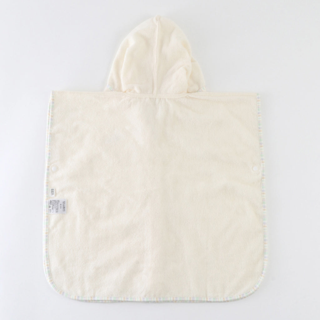Airy Touch baby poncho in Ivory
