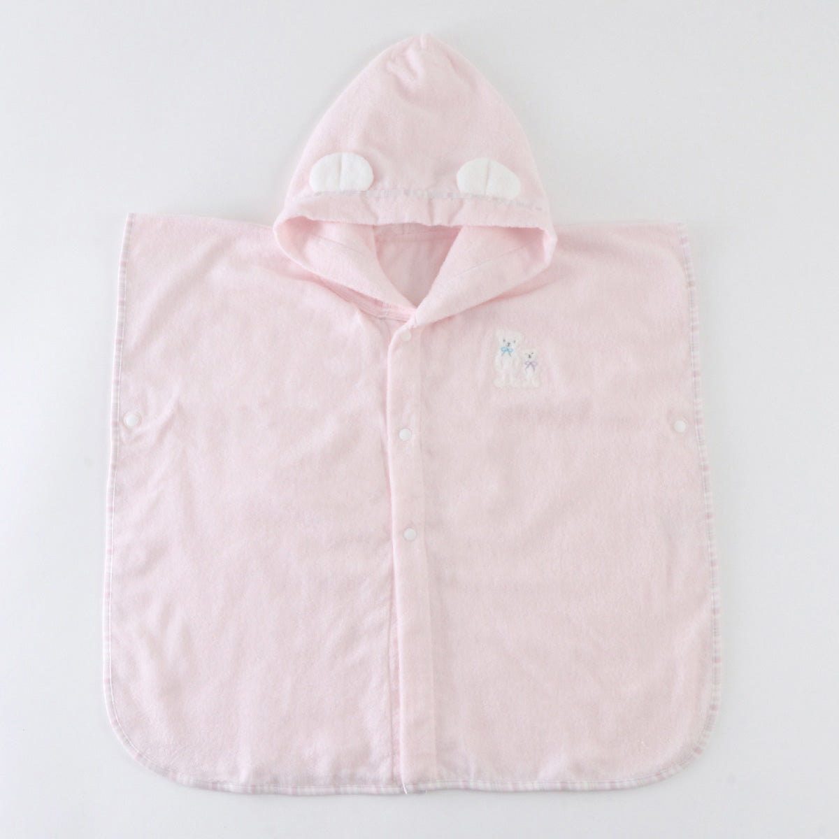 Airy Touch baby poncho in Pink