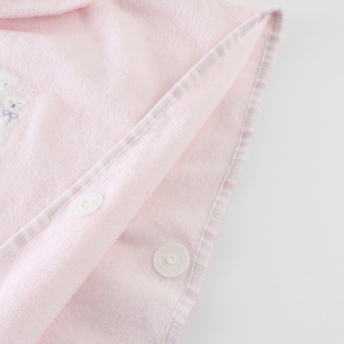 Airy Touch baby poncho in Pink