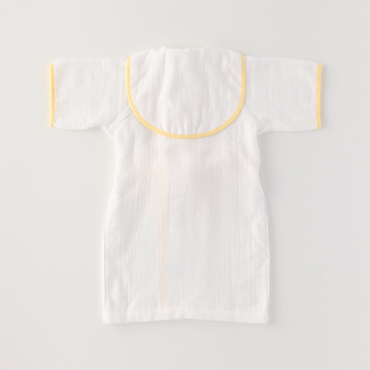 Marshmallow Gauze & Pile baby robe in White